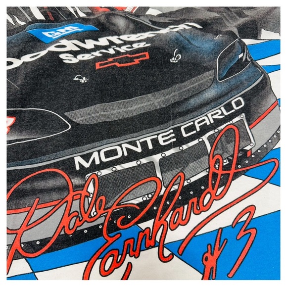 VTG NASCAR 90s Graphic T-Shirt XL No Collar - Picture 5 of 6